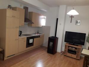 Kuchyň nebo kuchyňský kout v ubytování Apartments Knežević