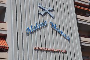 a building with a star sign on the side of it at Apartment La Paz II in Puerto de la Cruz