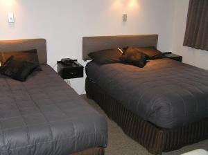 Postel nebo postele na pokoji v ubytování Coachman Motel