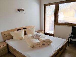 Cama o camas de una habitación en Smart Chalet Ladis