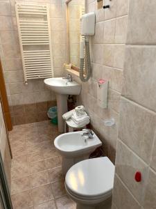 Vannituba majutusasutuses Albergo Ristorante del Cacciatore