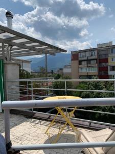 A balcony or terrace at Lilia 4 Self-Check in apartment
