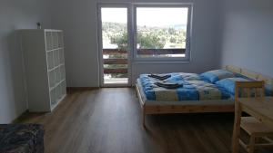 Postel nebo postele na pokoji v ubytování Apartmány Orlík - Loužek