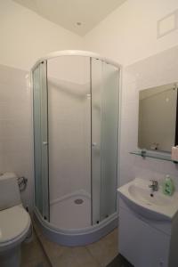 Koupelna v ubytování Guesthouse Veles
