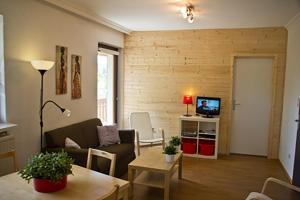 A kitchen or kitchenette at Haus Taekema Appartments