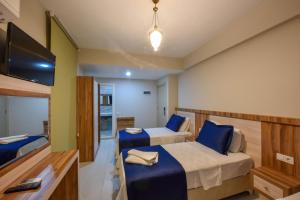 TV a/nebo společenská místnost v ubytování Lidya Hotel