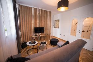Televiisor ja/või meelelahutuskeskus majutusasutuses Royal Apartment