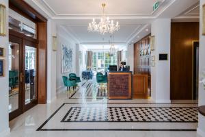 
The lobby or reception area at Palace Art Hotel Pezinok
