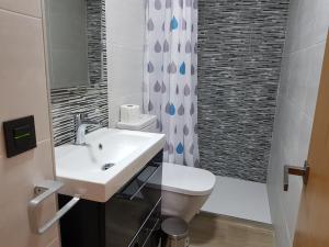 Koupelna v ubytování Casa Carol