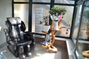 Posezení v ubytování Ferienhaus Saupe
