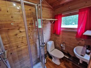 Ванная комната в Holmset Camping and Fishing