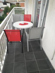 Balkón nebo terasa v ubytování Apartman Teklić
