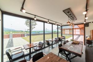 Posezení v ubytování Gyeongju Hwarangroo