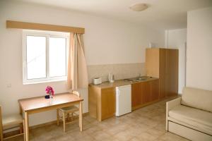 A kitchen or kitchenette at Lambis Studios & Apartments