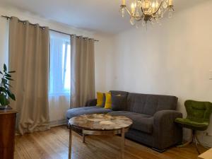 Posezení v ubytování Ferienwohnung West