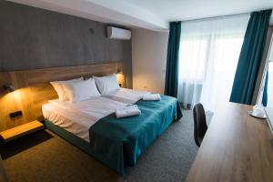 Hotel Subcarpati tesisinde bir odada yatak veya yataklar