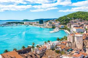 a view of the city of dubrovnik from the fortress at Split City Center Apartment in Split