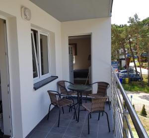Balkón alebo terasa v ubytovaní Apartament Bałtyk