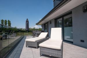Posedenie v ubytovaní Luxuriöse Penthaus Wohnung