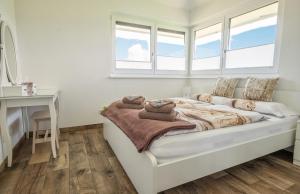 Posteľ alebo postele v izbe v ubytovaní Luxuriöse Penthaus Wohnung