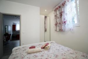 Postel nebo postele na pokoji v ubytování Apartment Kala