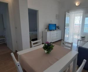 TV a/nebo společenská místnost v ubytování Apartman s pogledom