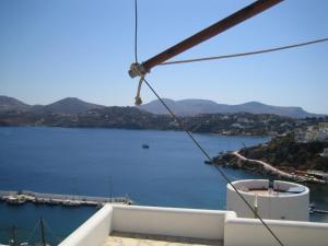 a view of the water from a cruise ship at Anemos Studios in Panteli