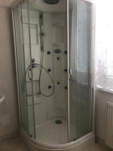 A bathroom at PENSION EUROP**