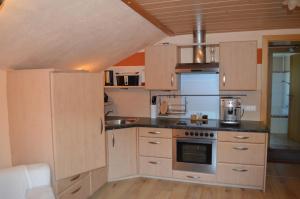 Kuchyň nebo kuchyňský kout v ubytování Appartement Tiefenbrunn