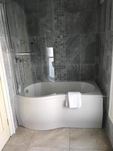 Koupelna v ubytování Garden Double Room with own door access and bathroom