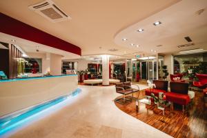 Χώρος καθιστικού στο Jazz Hotel