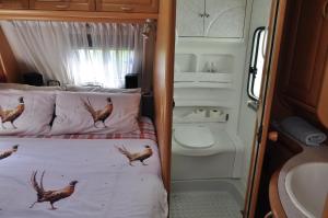 Ένα μπάνιο στο Guillerin Caravan and Glamping