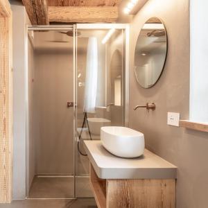 Kúpeľňa v ubytovaní Alla Stazion Locanda nelle Dolomiti