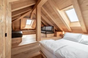 Posteľ alebo postele v izbe v ubytovaní Alla Stazion Locanda nelle Dolomiti