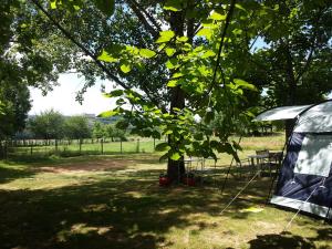 Camping Belle Vue外面的花园