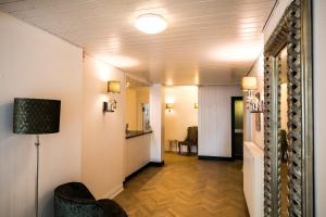Kuchyň nebo kuchyňský kout v ubytování Kleines Hotel Heimfeld