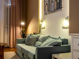 Ένα ή περισσότερα κρεβάτια σε δωμάτιο στο Hangulat apartman