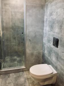 Kúpeľňa v ubytovaní BagriWood Lodges (Лоджі БагріВуд)