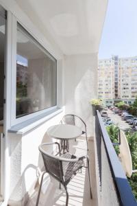 En balkong eller terrasse på Apartament Downtown