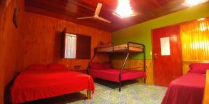 Tempat tidur susun dalam kamar di Cabinas Casa Dolce Vita