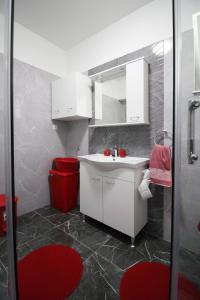 Koupelna v ubytování Apartment Kala