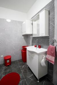 Koupelna v ubytování Apartment Kala