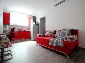 Kuchyň nebo kuchyňský kout v ubytování Apartment Kala