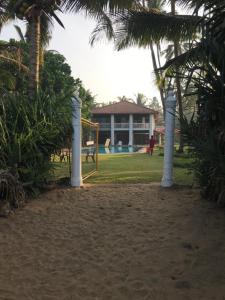 a park with a playground with a playground at Palm Beach Villa in Wadduwa