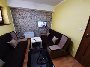 Televízia a/alebo spoločenská miestnosť v ubytovaní APARTAMENT ELIZABETH