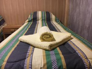 Tempat tidur dalam kamar di La Torre Alquiler Temporal Departamentos en el Corazón Céntrico de Ushuaia