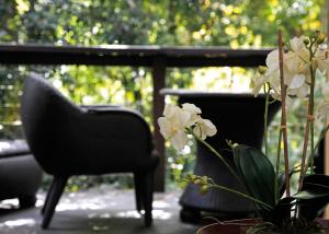 Songbirds Rainforest Retreat的休息区