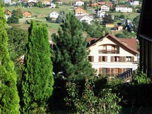 - Vistas a una casa y a los árboles de una localidad en La Mansarde de Clo, en Gérardmer