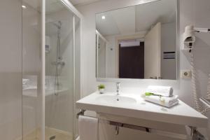 Koupelna v ubytování Hotel Sagrada Familia
