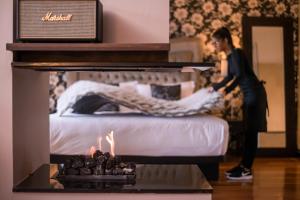 Katil atau katil-katil dalam bilik di The Twelve Hotel